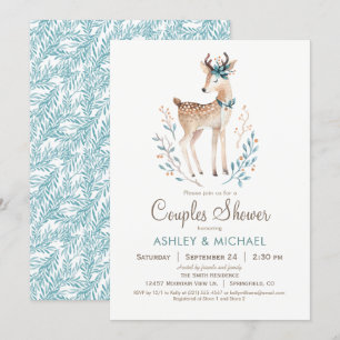 Invitación a la ducha de las parejas de venados de