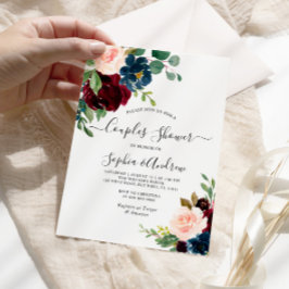 Invitación a la ducha de las parejas florales de B