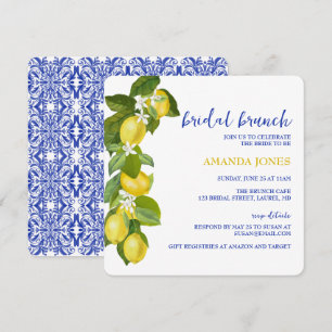 Invitación a la ducha de limón y azules limoni-i