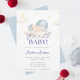 Invitación a la ducha de los navidades Santa Baby 