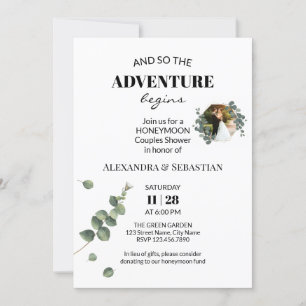 Invitación a la ducha de luna de miel Eucalyptus