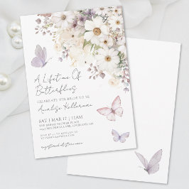 Invitación a la ducha de mariposa Wildflowers