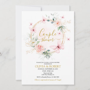 Invitación a la ducha de mariposa Wildflowers Coup