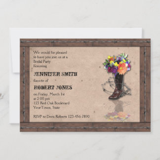 Invitación a la ducha de matrimonio con barba occi