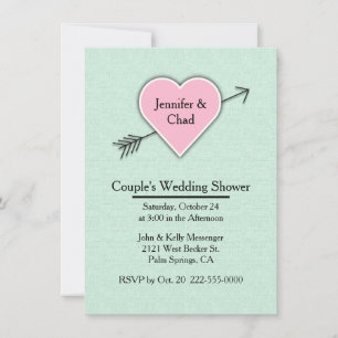Invitación a la ducha de matrimonio de la pareja v