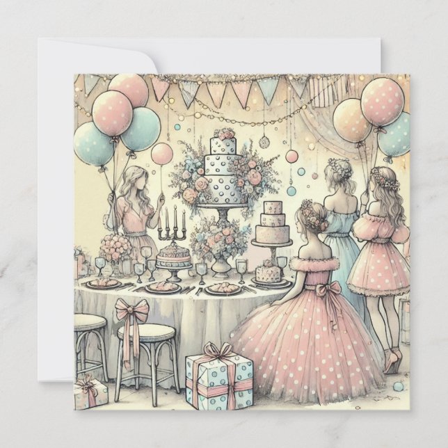 Invitación a la ducha de novia (Anverso)