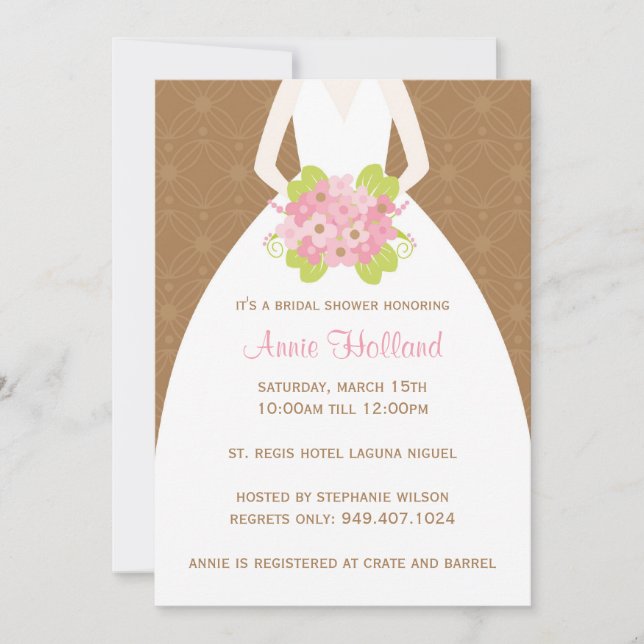 Invitación a la ducha de novia (Anverso)