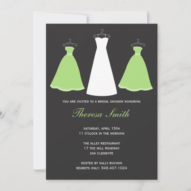 Invitación a la ducha de novia (Anverso)