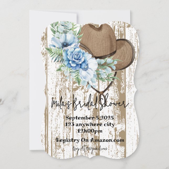 invitación a la ducha de novia (Anverso)