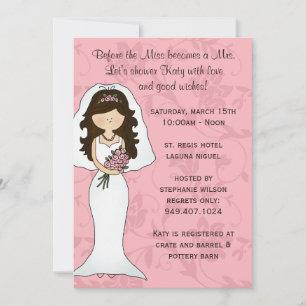 Invitación a la ducha de novia