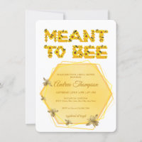 Invitación a la ducha de novia Bee | Significado p