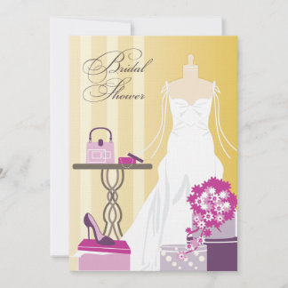 Invitación a la ducha de novia - Berry y Plum