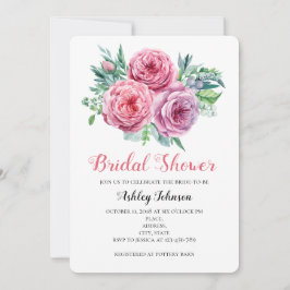 Invitación a la ducha de novia. Bohemio floral