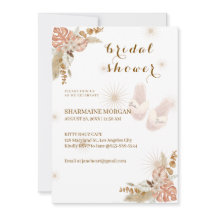Invitación a la ducha de novia Boho Bliss