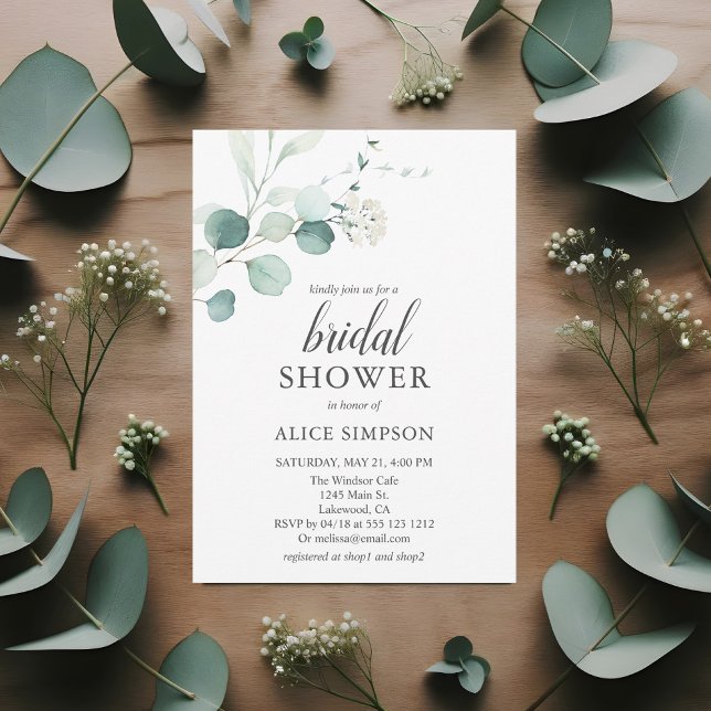 Invitación a la ducha de novia Boho Eucalyptus Gre (Subido por el creador)