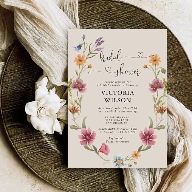 Invitación a la ducha de novia Boho Wildflower (Subido por el creador)