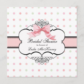 Invitación a la ducha de novia - Bow Dot Swirl fra