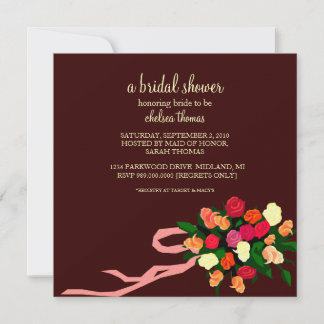 Invitación a la ducha de novia [Brown]