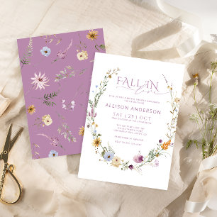 Invitación a la ducha de novia Caída en el Amor