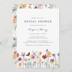 Invitación a la ducha de novia colorida