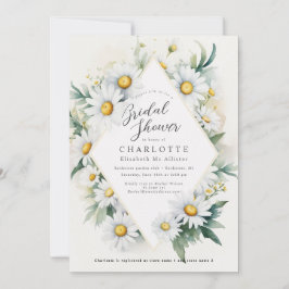 Invitación a la ducha de novia con diamantes de co