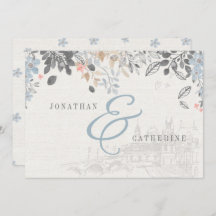 Invitación a la ducha de novia con encanto del vie