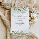 Invitación a la ducha de novia con eucalipto verde<br><div class="desc">Invitación a una ducha de novia con eucalipto verde. Elementos coincidentes disponibles.</div>