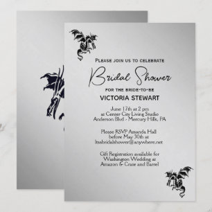 Invitación a la ducha de novia con fantasía de dra
