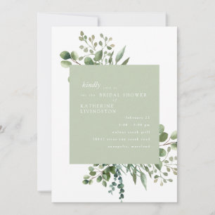 Invitación a la ducha de novia con flotación de sa
