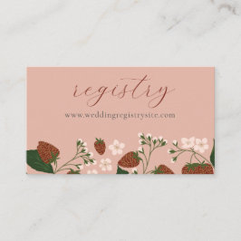 Invitación a la ducha de novia con fresas de veran