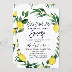 Invitación a la ducha de novia con grifo