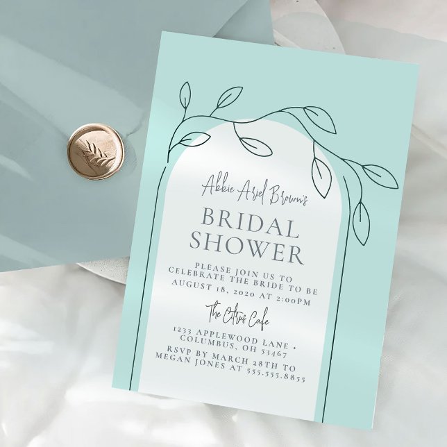 Invitación a la ducha de novia con guión mínimo (Subido por el creador)