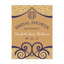 Invitación a la ducha de novia con luz solar deslu