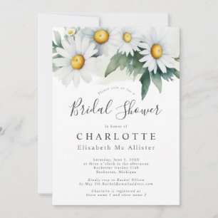 Invitación a la ducha de novia con marea de color
