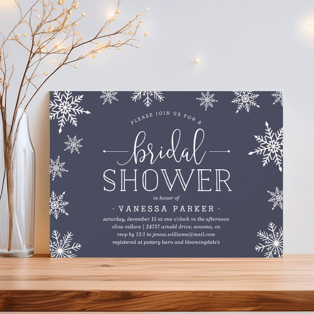 Invitación a la ducha de novia con nevadas de invi (Subido por el creador)