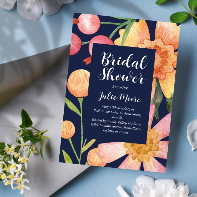 Invitación a la ducha de novia con poder de flor (Subido por el creador)