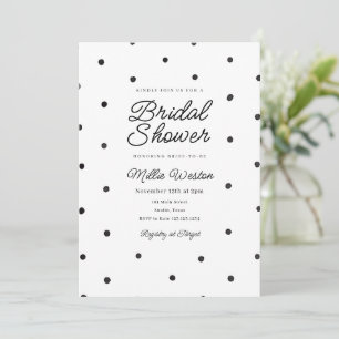 Invitación a la ducha de novia con punto de contac