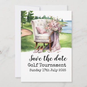 Invitación a la ducha de novia con temática de gol