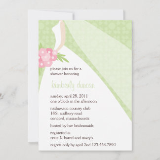 Invitación a la ducha de novia con traje Boda