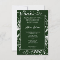 Invitación a la ducha de novia con un esplendor ve
