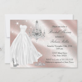 Invitación a la ducha de novia con vestimenta Boda