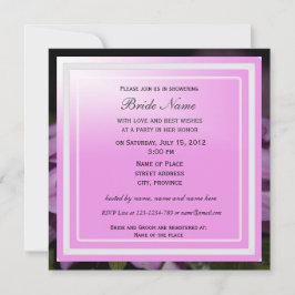 Invitación a la ducha de novia, dahlia púrpura