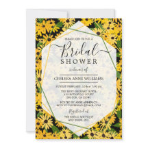 Invitación a la ducha de novia de Black Eyed Susan