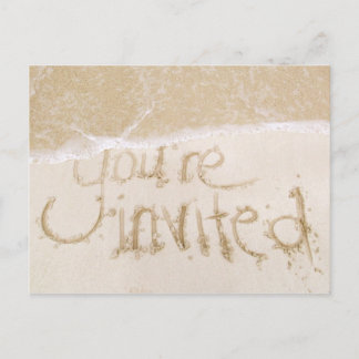 Invitación a la ducha de novia de boda de playa —a