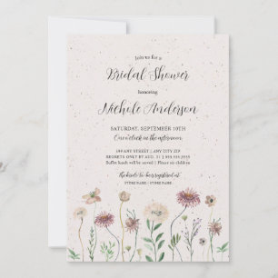 Invitación a la ducha de novia de Boho Autumn Wild