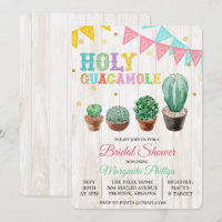 Invitación a la ducha de novia de Cactus