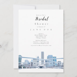 Invitación a la ducha de novia de Chicago