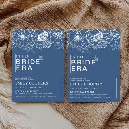 Invitación a la ducha de novia de Chinoiserie flor