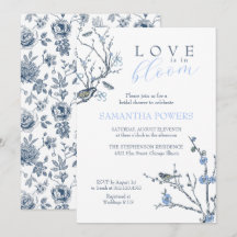 Invitación a la ducha de novia de Chinoiserie vint