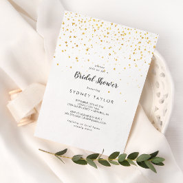 Invitación a la ducha de novia de Confetti Gold